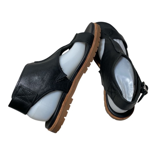Timberland Shoes - Timberland Natoma Women’s Black Leather Ankle Strap Sandals Sz-9.5